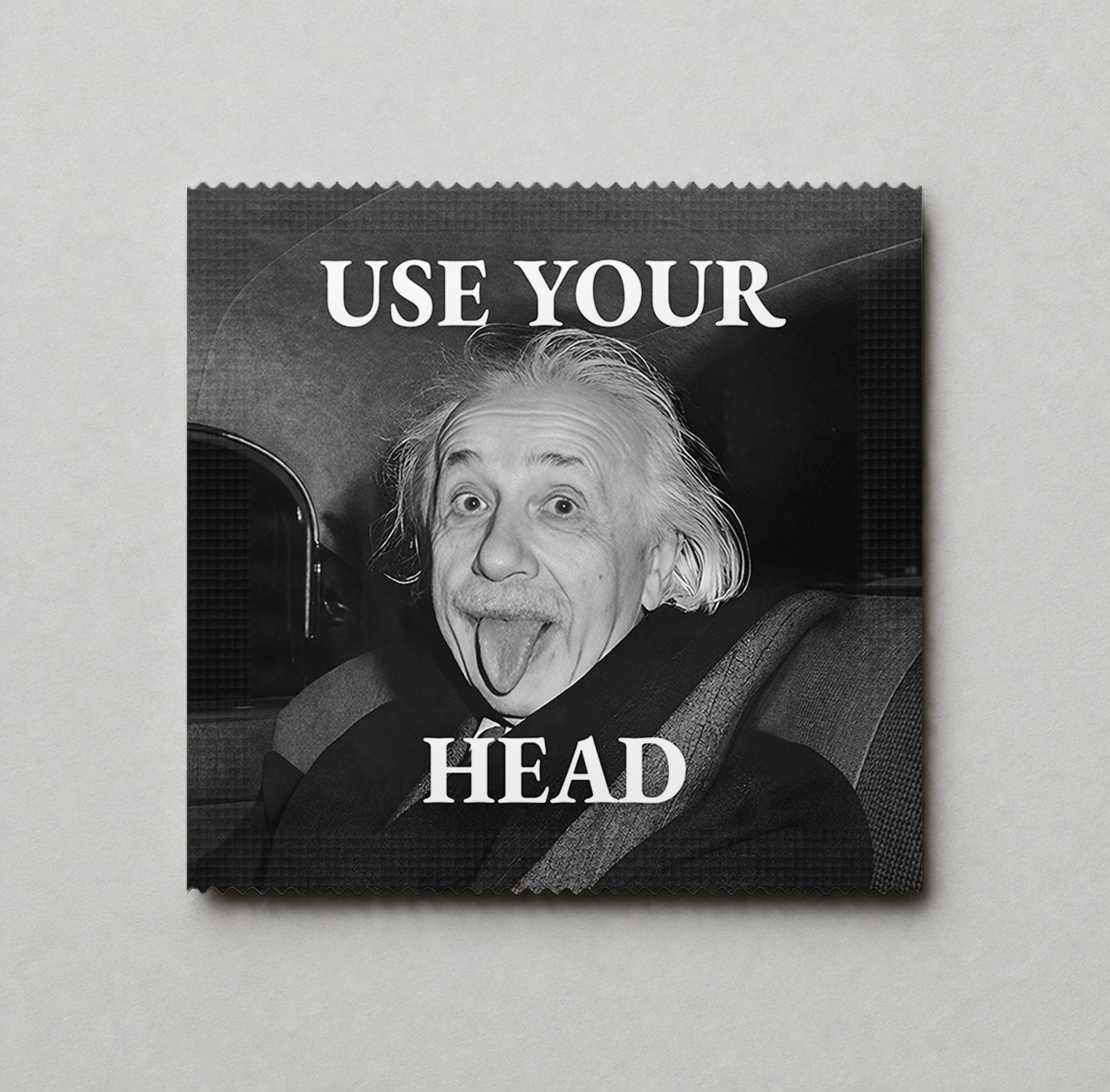 Kondóm s potlačou - Einstein