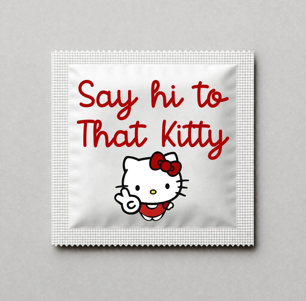 Kondóm s potlačou - Hi Kitty