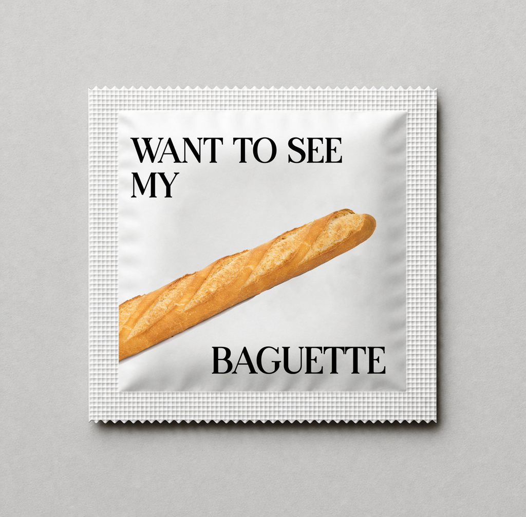 Kondóm s potlačou - Baguette