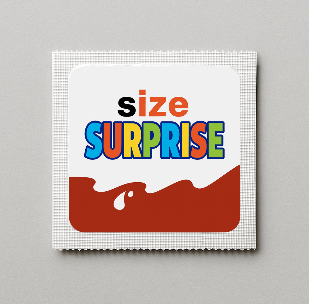 Kondóm s potlačou - Size Surprise