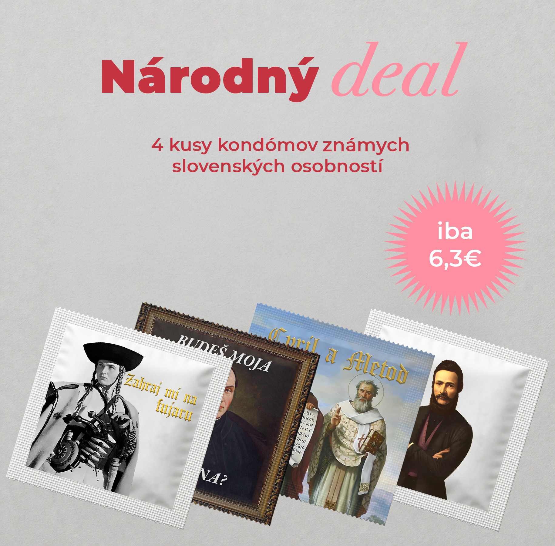 Národný deal 4ks kondómov