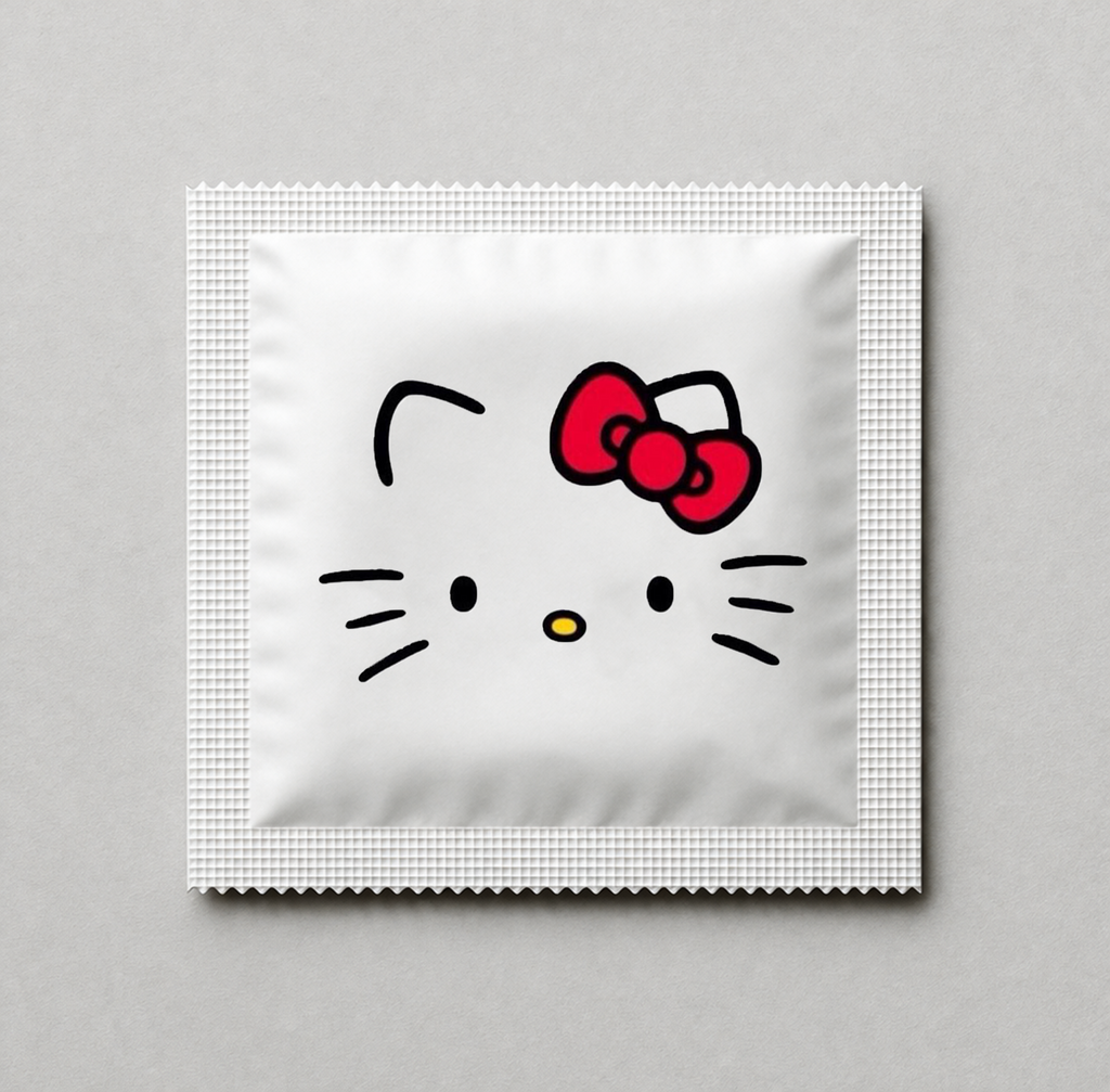 Kondóm s potlačou - Hello Kitty