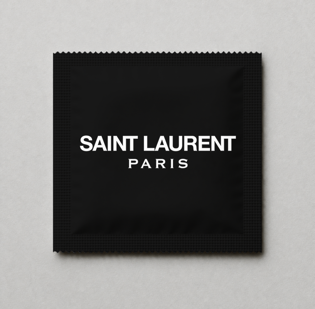 Kondóm s potlačou - Saint Laurent