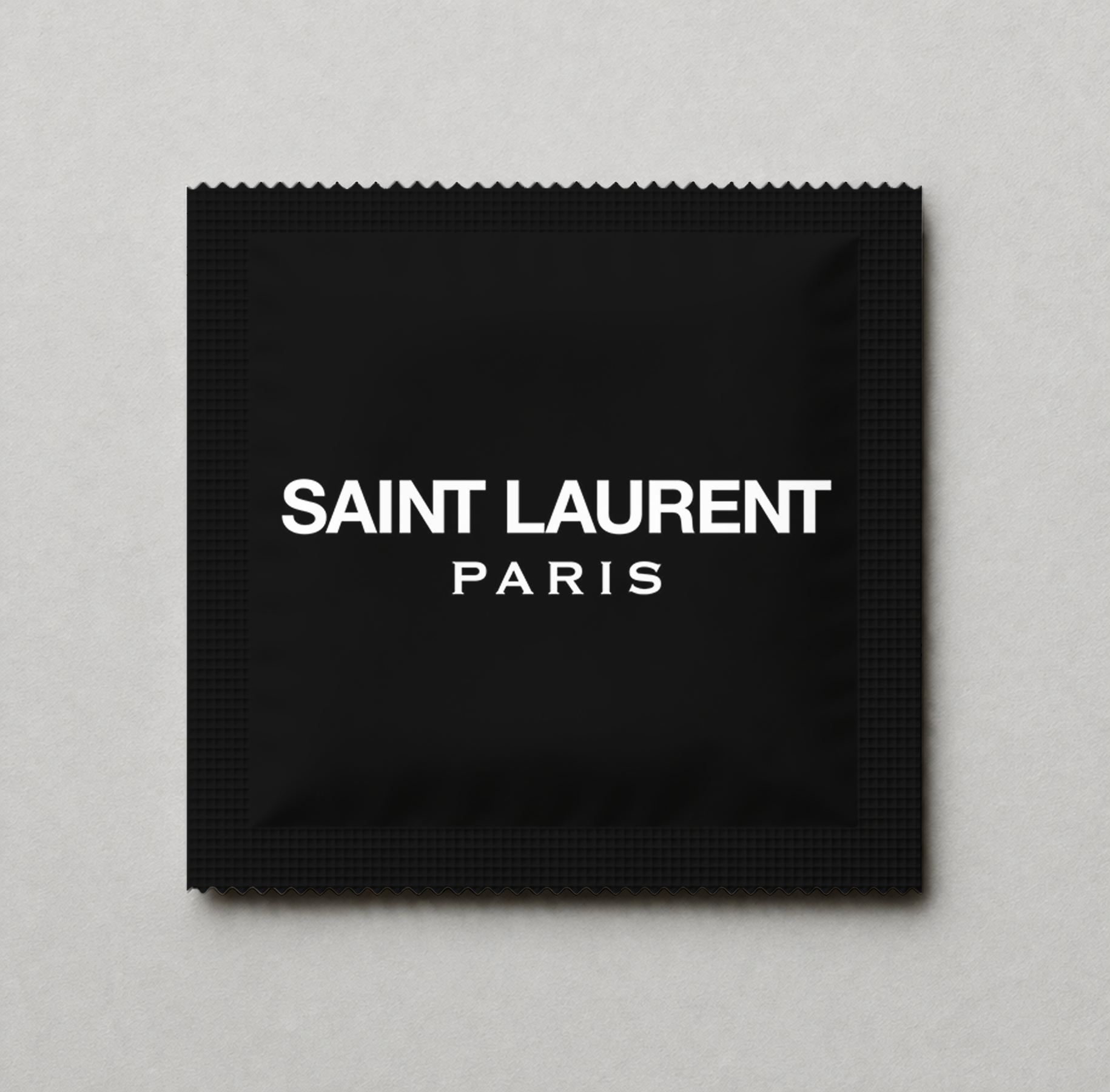 Kondóm s potlačou - Saint Laurent