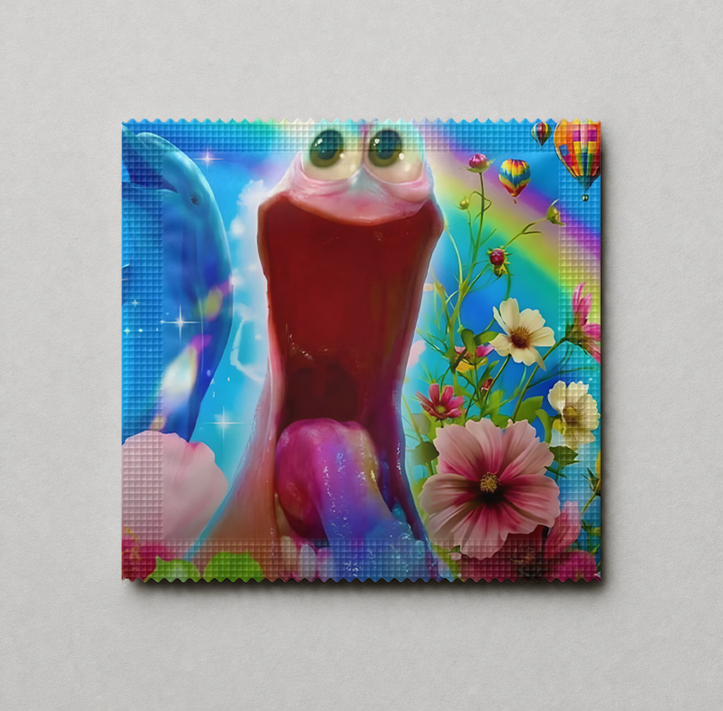 Kondóm s potlačou - Červík