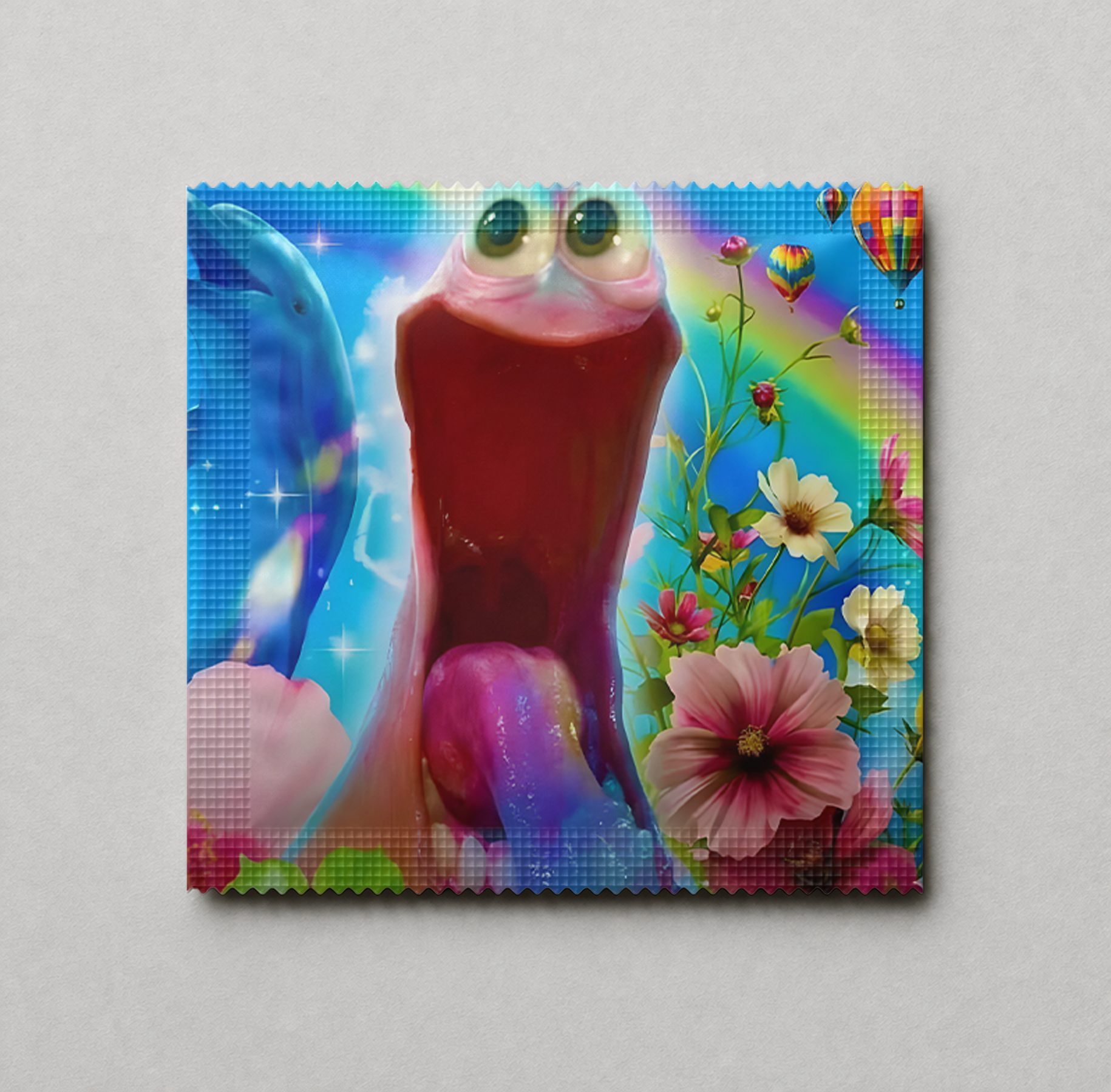 Kondóm s potlačou - Červík