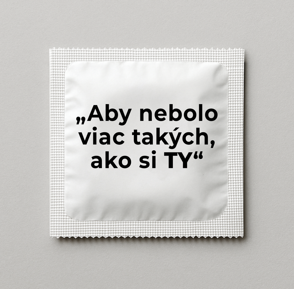 Kondóm s potlačou - Prevencia pre kamarátov